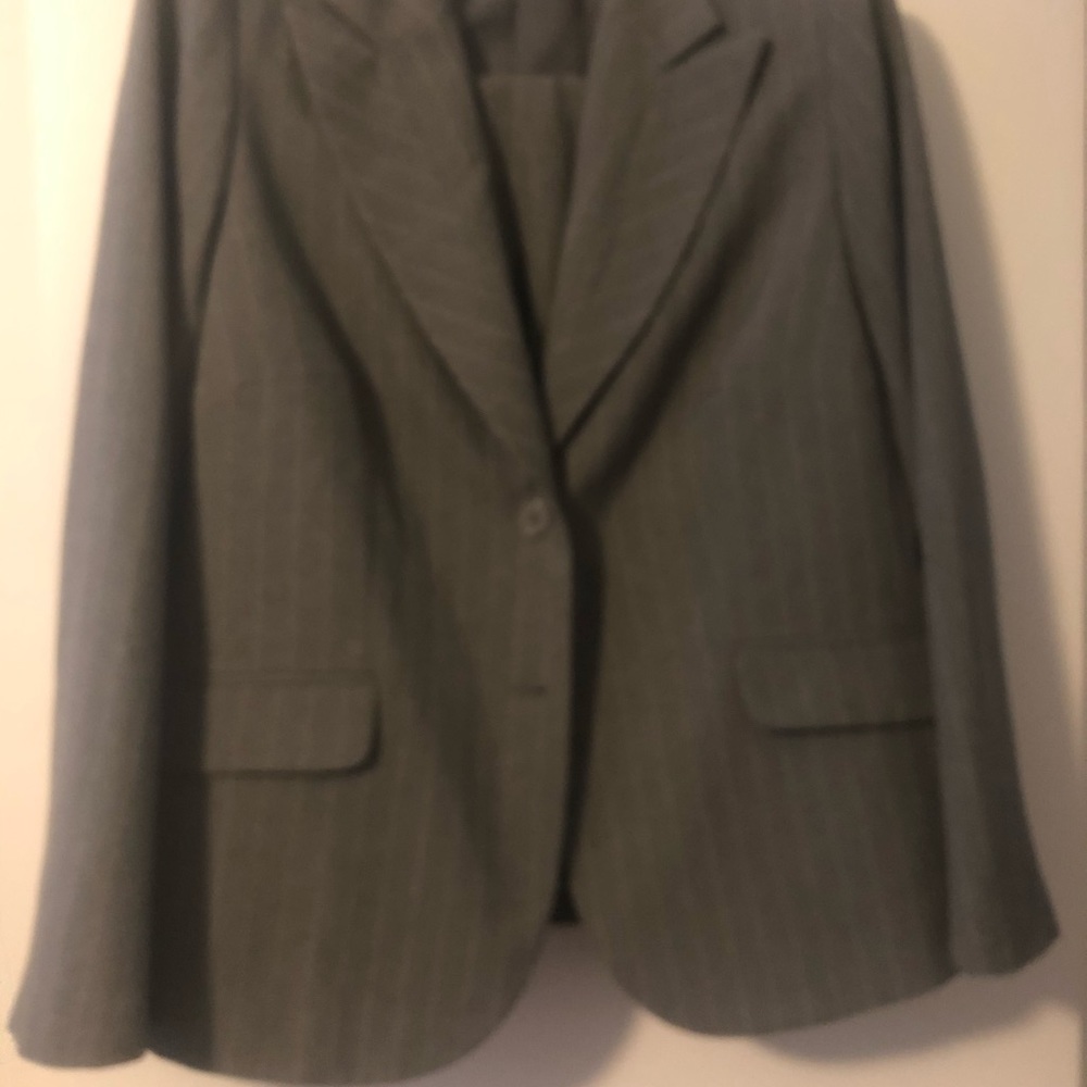 Gray Pinstripe Suit